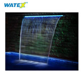 CASCADA DE LABIO BLANCO 24" CON LUZ LED WATEX
